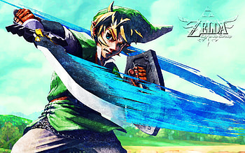 The Legend of Zelda: Skyward Sword - Link, master sword, skyloft, skyward sword, hyrule, zelda, legend of zelda, link, loz HD wallpaper