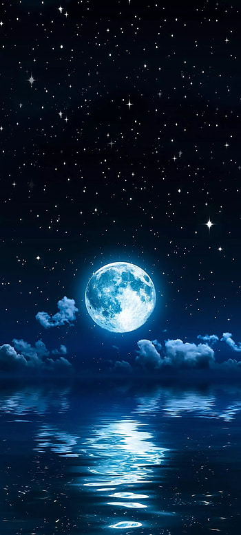 Beautiful Moon, atmosphere, sky HD phone wallpaper