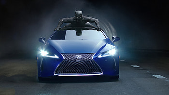 Lexus Black Panther LC 500 2018, lexus-lc-500, lexus, 2017-cars, black-panther, 2018-movies, movies HD wallpaper