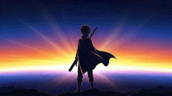 Naruto Standing Strong At Sunset, naruto, artist, artwork, art, digital-art, ai, anime, deviantart HD wallpaper