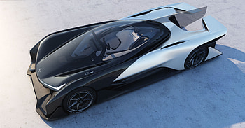 FFZero1 Top View, Faraday Future HD wallpaper