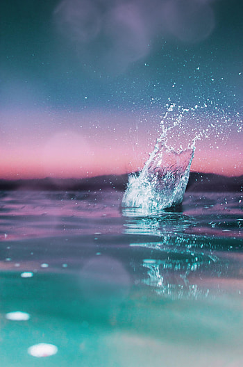 Nature, Water, Sunset, Spray, Splash HD phone wallpaper