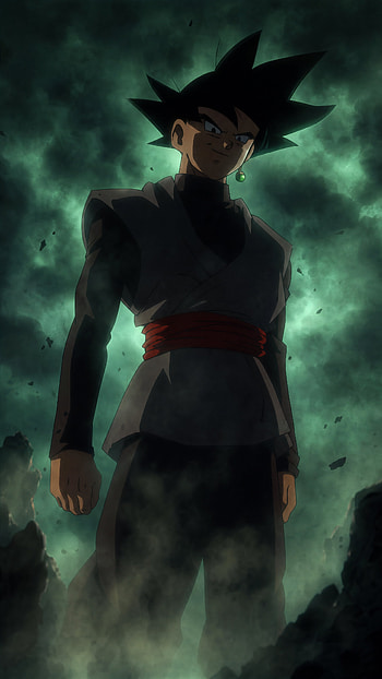 Black Goku: Nightfall Shadow Saiyan Obsidian Goku Dark Aura Goku, Dragon Ball Super, Anime HD phone wallpaper