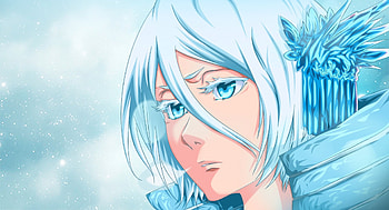 Snow Maiden, awesome, sublime, rukia, beauty, nice, kuchiki, shinigami, bleach, lady, cg, snow, maiden, soul reaper, short hair, , female, sweet, rukia kuchiki, blue eyes, divine, gorgeous, blue hair, girl, beautiful, sorrow, anime girl, simple, kuchiki rukia, anime, pretty, lovely, ice HD wallpaper