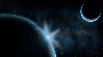 Planets, Universe, Circles, Shine, Light, Nebula HD wallpaper