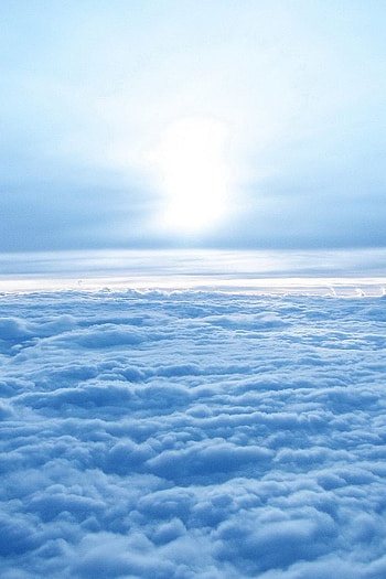 Sea of Clouds. Blue sky , Blue , Light blue aesthetic, Pastel Blue Aesthetic Clouds HD phone wallpaper