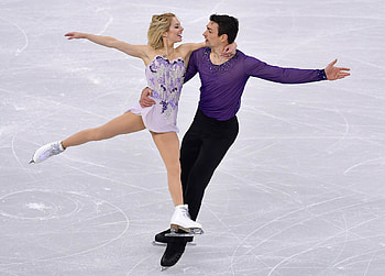 Olivia Smart and Zachary Donohue, Pair Skating HD wallpaper