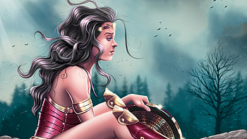 Wonder Woman Fan Arts, wonder-woman, superheroes, artist, artwork, digital-art, behance HD wallpaper