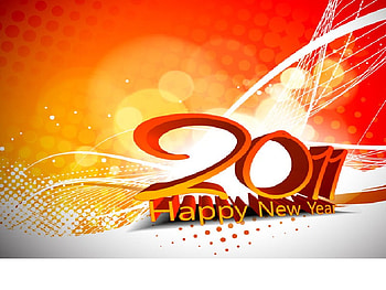 A NEW YEAR, new years, 3d, 2011, red HD wallpaper