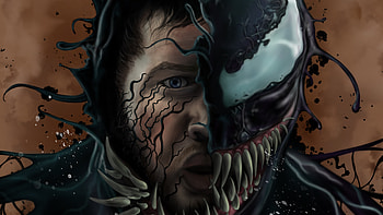 Venom Tom Hardy Art , venom, artwork, artist, digital-art, superheroes, supervillain, behance HD wallpaper