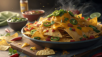 Delicious Nachos: A Stunning Ultra, nachos, food, cheese, snack HD wallpaper