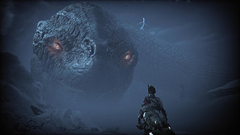 God of War Ragnarök — Colossal Stone Gaze ( ), Video Game, God Of War: Ragnarök HD wallpaper