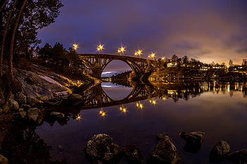Bridges, , Bridge, Night, Reflection, River HD wallpaper