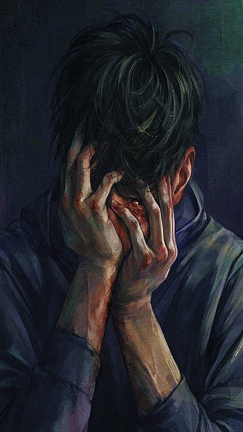 Broken, art, sad, anime, broken HD phone wallpaper