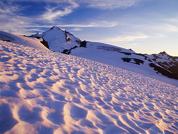 Winter dunes, winter, snow, desert, nature, dune HD wallpaper