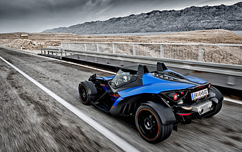 ktm x-bow gt, desert, ktm, road, x-bow HD wallpaper
