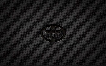 Toyota carbon logo, , grunge art, carbon background, creative, Toyota black logo, cars brands, Toyota logo, Toyota HD wallpaper
