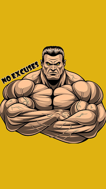 No_Excuses, motivation, gym, bodybuilding HD phone wallpaper