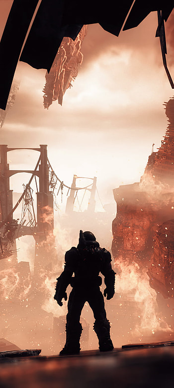 Doomslayer — Eternal Inferno , video game, DOOM Eternal HD phone wallpaper