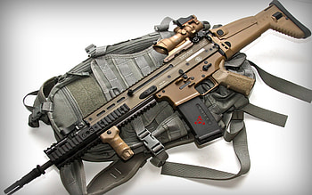 FN SCAR 16s, assault rifle, american rifle, rifled carabiner, modern rifles, Special Operations Forces Combat Assault Rifle, FN SCAR HD wallpaper