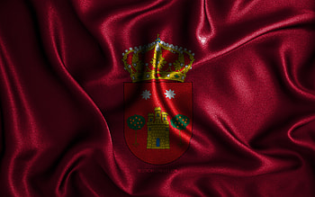 Albacete flag, , silk wavy flags, spanish provinces, Day of Albacete, fabric flags, Flag of Albacete, 3D art, Albacete, Europe, Provinces of Spain, Albacete 3D flag, Spain HD wallpaper