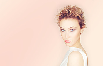 Sarah Gadon, blonde, pink, face, girl, actress, woman HD wallpaper
