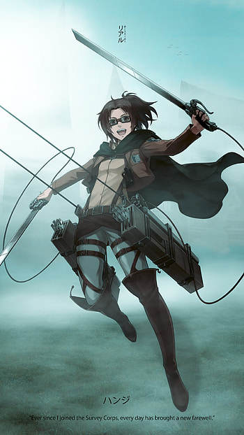 Hange Zoe, attack on titan, r34ld1, anime HD phone wallpaper