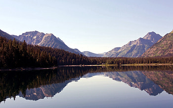 Nature, Trees, Sky, Mountains, Lake, Reflection HD wallpaper