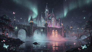 Aurora Spires: Enchanted Castle — HD wallpaper