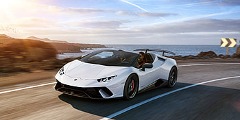 Lamborghini Huracan Perfomante Spyder Front View 2018, lamborghini-huracan-performante-spyder, lamborghini-huracan-performante, lamborghini-huracan, lamborghini, 2018-cars, cars HD wallpaper
