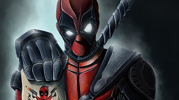 Deadpool Pew Pew, deadpool, superheroes, artwork, digital-art, deviantart HD wallpaper