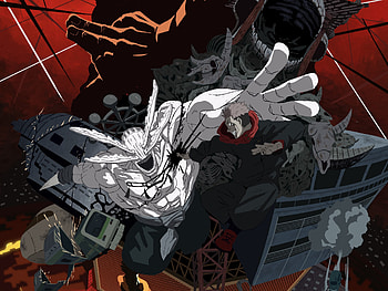 Anime Jujutsu Kaisen Mahoraga vs Sukuna, Mahoraga (Jujutsu Kaisen), Sukuna (Jujutsu Kaisen), Anime, Jujutsu Kaisen HD wallpaper