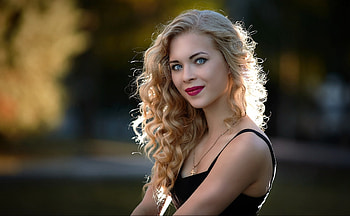 Curls, model, pretty, female HD wallpaper