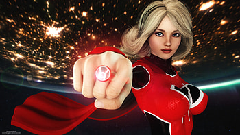 Red Lantern Supergirl , supergirl, lantern, superheroes, deviantart, artwork, artist HD wallpaper