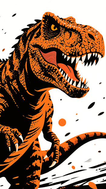 Tyrannosaurus Rex Roar: Fierce Dino for Your , dinosaur, reptile HD phone wallpaper
