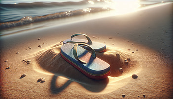 Flip Flops Beach Bliss, flip flops, beach, ocean HD wallpaper