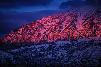 Mountain Sunset , mountains, nature, sunset HD wallpaper