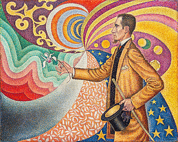 Paul Signac - Portrait de Félix Fénéon, magician, psychedelic, artistic, painting HD wallpaper