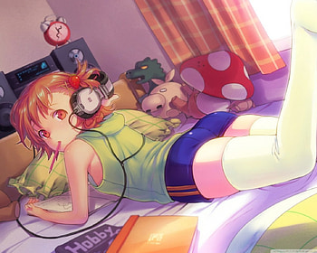 Anime Girl, room, heads, awesome, anime, girl HD wallpaper