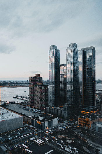 Cities, Roads, City, Skyscraper, Building HD phone wallpaper