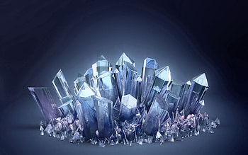 Light, 3D, Light Coloured, Glass, Crystals HD wallpaper