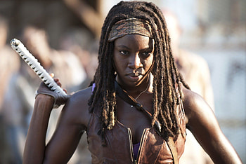Danai Gurira, The Walking Dead, Michonne, TV show HD wallpaper