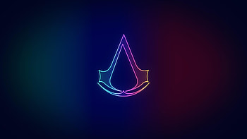 Assassins Creed Neo Logo , assassins-creed-origins, assassins-creed, games, xbox-games, ps-games, pc-games, 2020-games, neon, minimalism, minimalist HD wallpaper