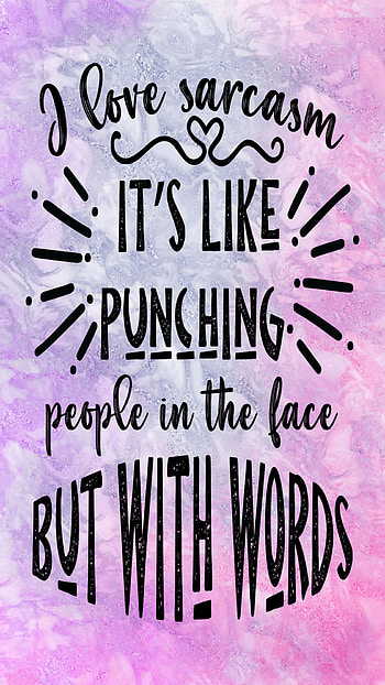 I love sarcasm, sarcastic HD phone wallpaper