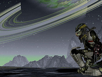 The Pedator, space, fantasy HD wallpaper