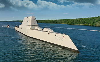 USS Lyndon B Johnson, DDG-1002, Zumwalt-class destroyer, American destroyer, United States Navy, USA, US Navy HD wallpaper