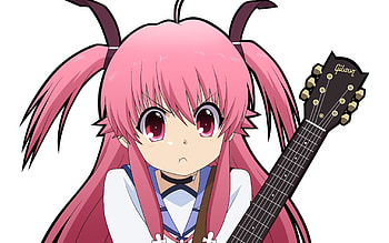 Anime, Guitar, Girl, Pretty, Disturbance, Indignation HD wallpaper