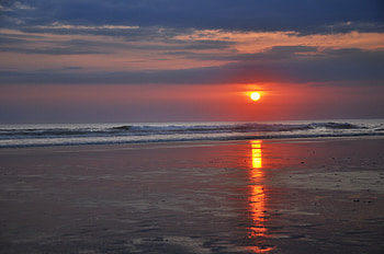Beach Sunset Morning , morning, beach, sunset, nature, sunrise HD wallpaper