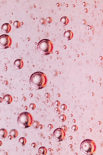 Bubbles, Pink, Macro, Liquid HD phone wallpaper
