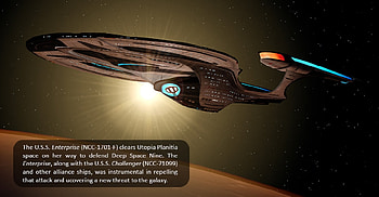 Through The Valley8, STO, USS Enterprise, DS9, USS Challenger HD wallpaper